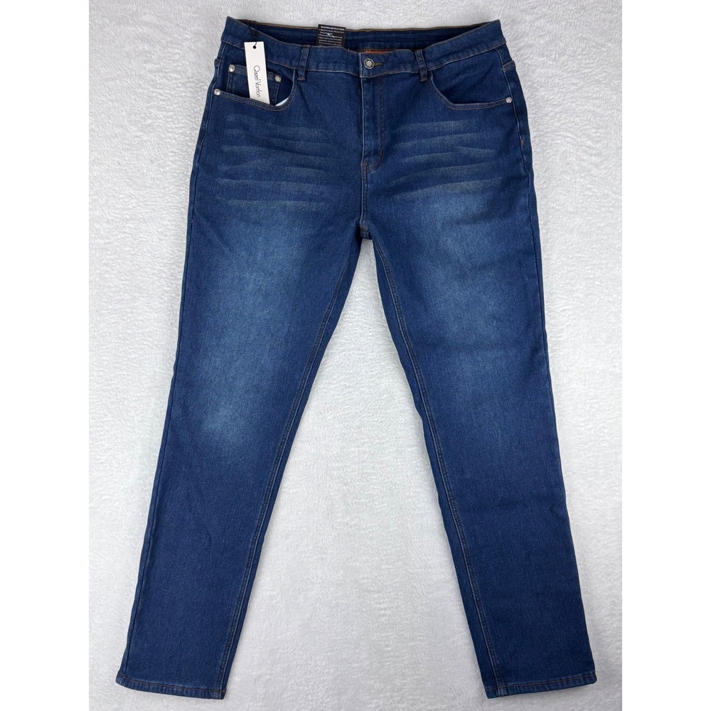 Qazel Vorrlon Fleece Lined Jeans Warm Winter Denim Pants‎ Size 36